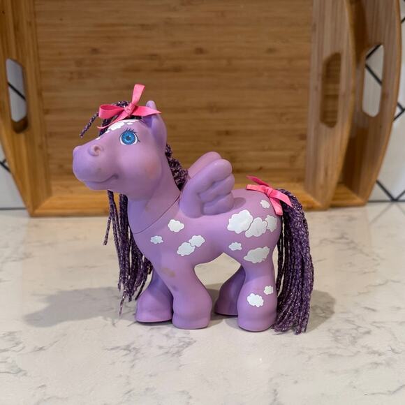 Cabbage Patch Kids Other - Vintage Cabbage Patch Magic Meadow Pony Crimp 'n Curl Springsong Purple Pegasus